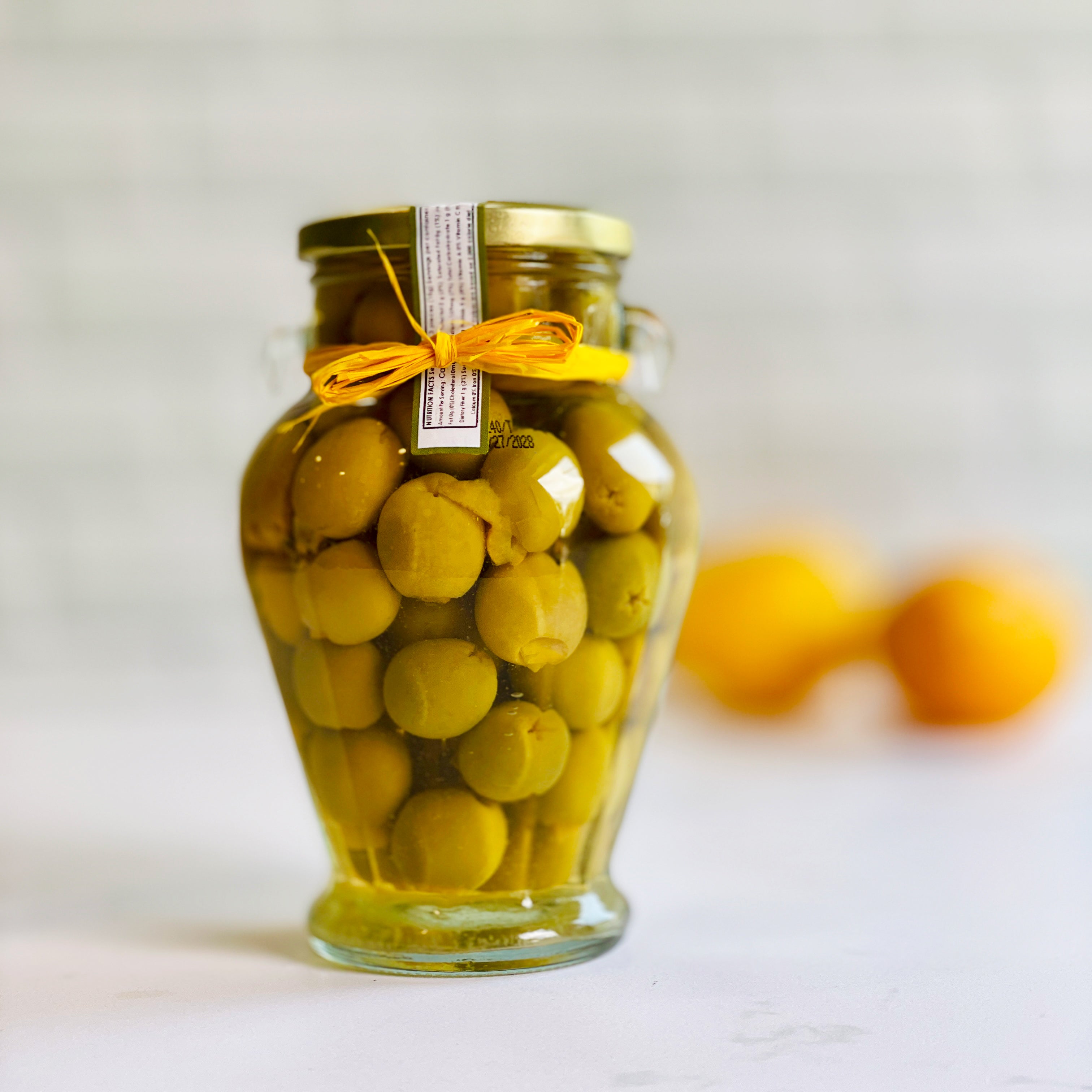 Delizia Lemon Stuffed Manzanilla Olives | Joe and Son's Olive Oils